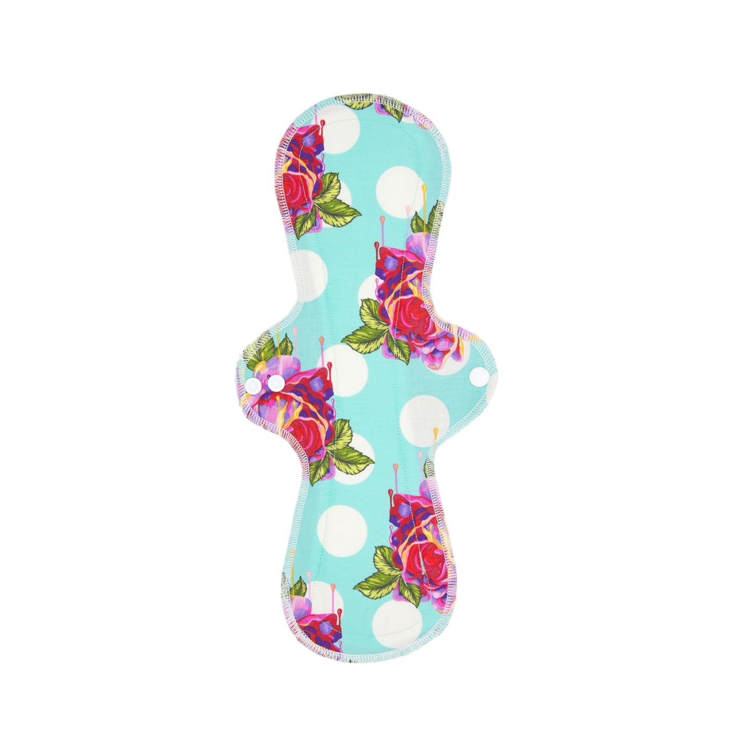Melting Roses Teal - Washable Cloth Pad - SEVERAL SIZES