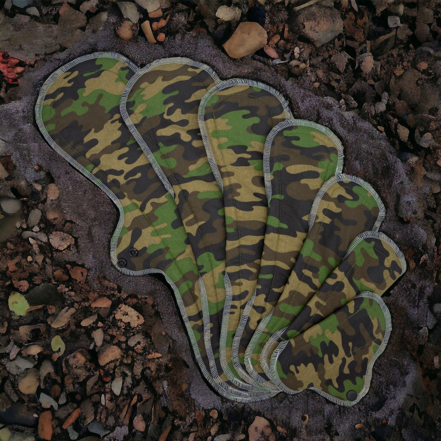 Reusable Cloth Pads Camo Collection