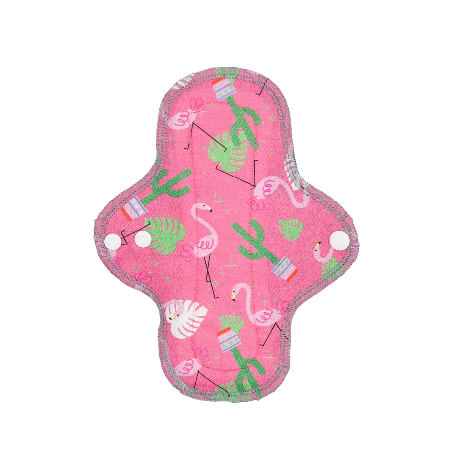 Reusable Cloth Pads Flamingos 8”