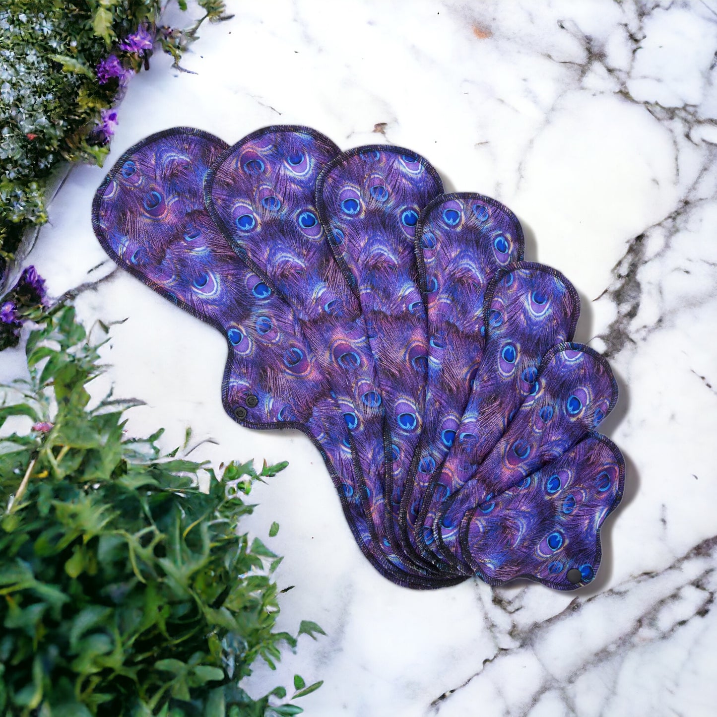 Peacock Purple - Washable Cloth Pad - SEVERAL SIZES