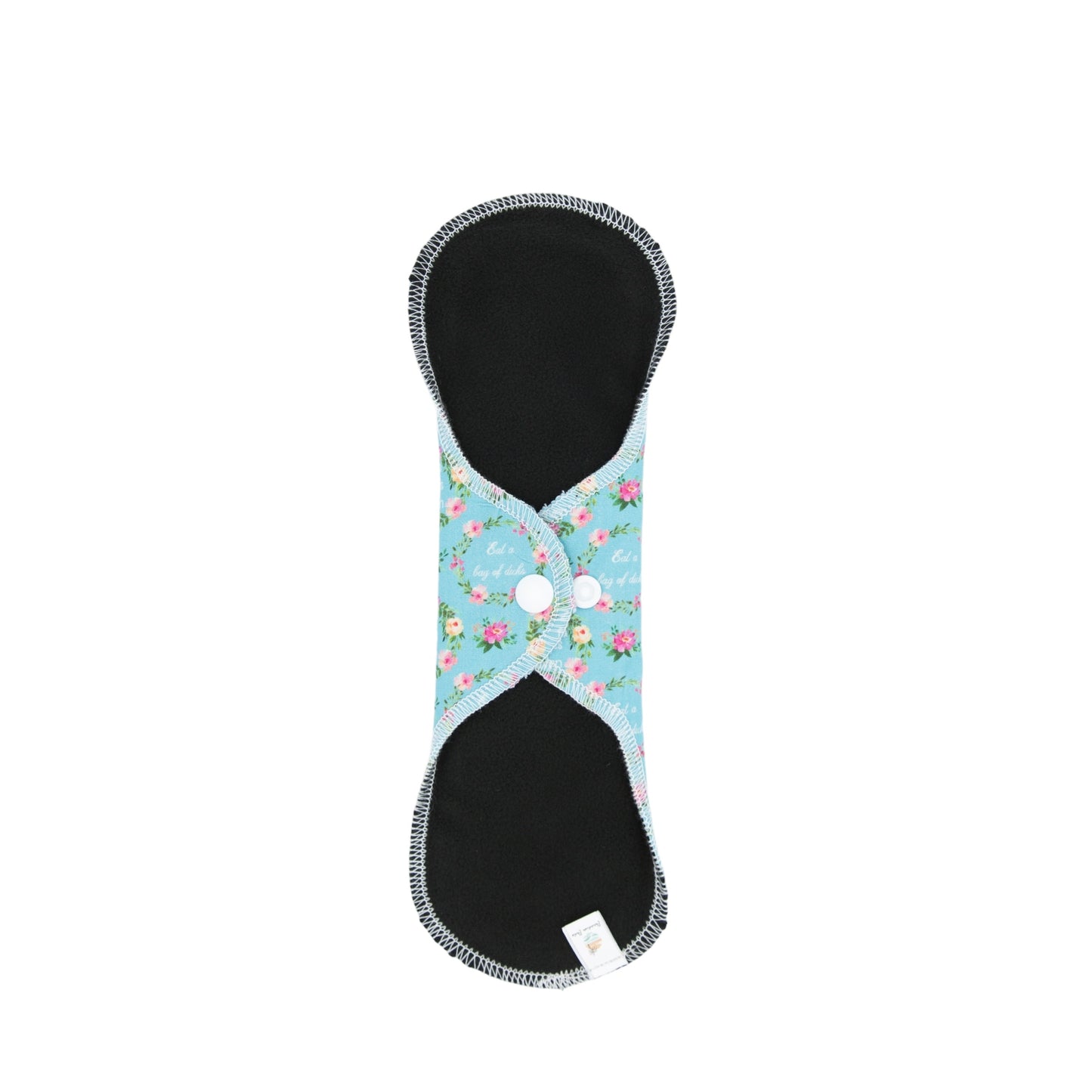 Swearing Floral Light Blue - Washable Cloth Pad - SEVERAL SIZES