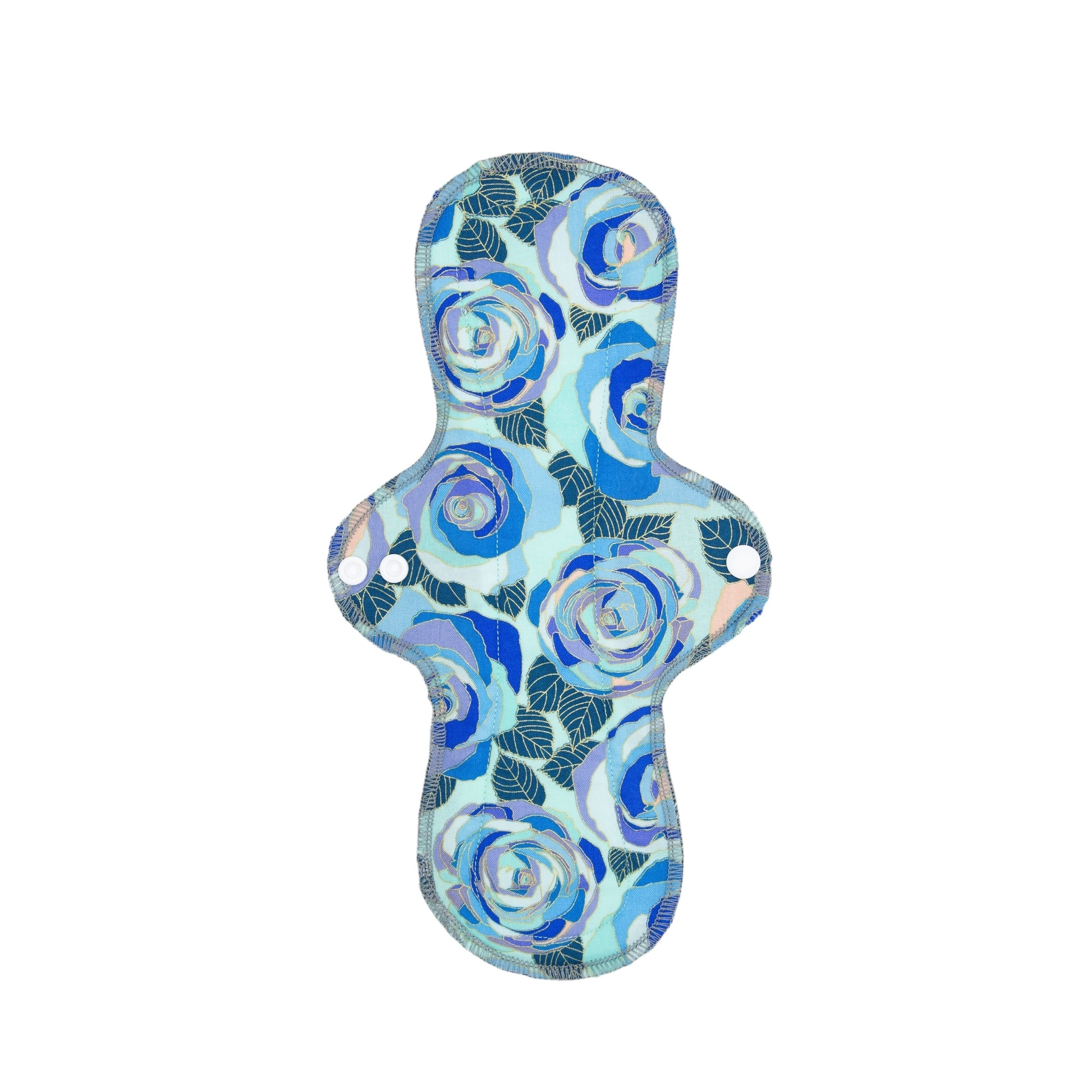 Reusable Cloth Pads Blue Roses 12”