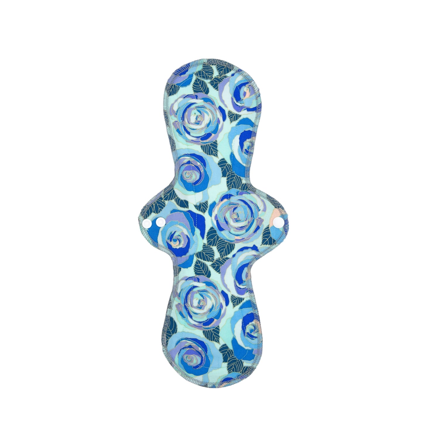 Reusable Cloth Pads Blue Roses 14”