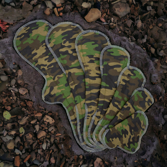 Reusable Cloth Pads Camo Collection
