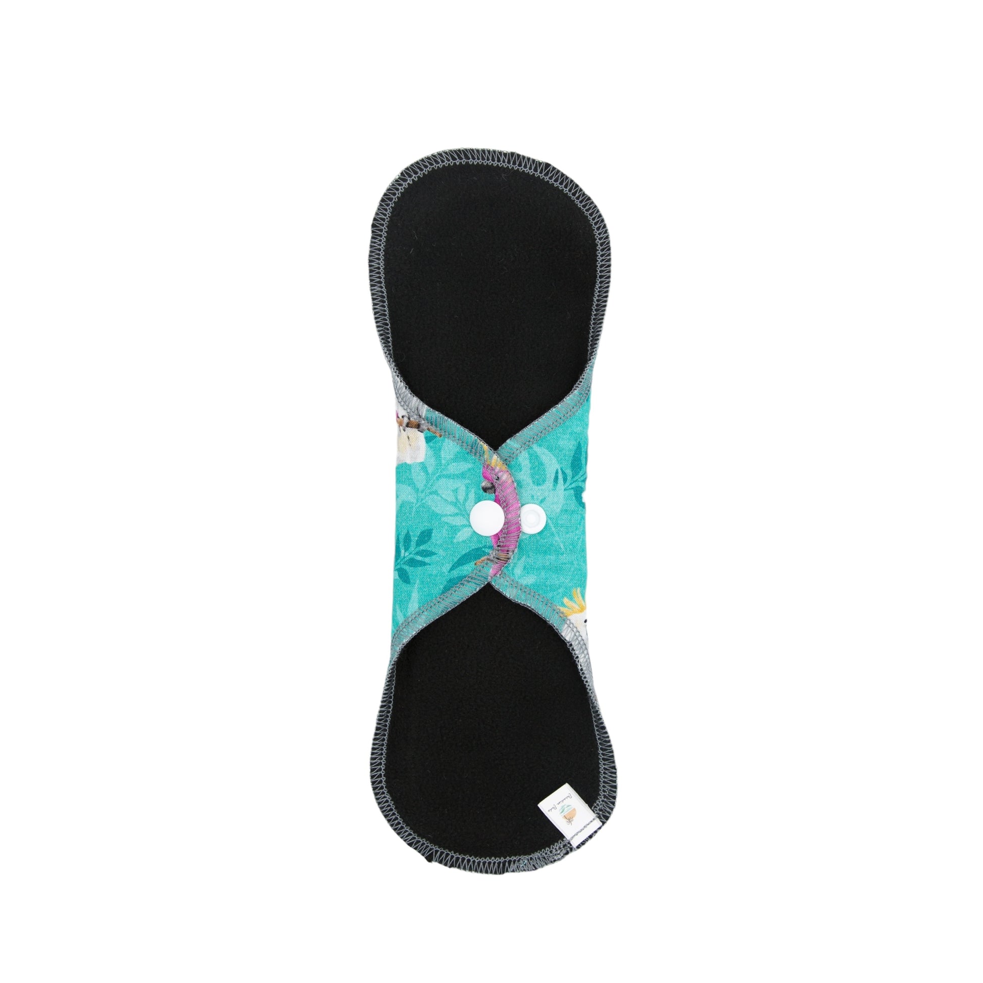 Reusable Cloth Pads Cockatoos 10” Closed