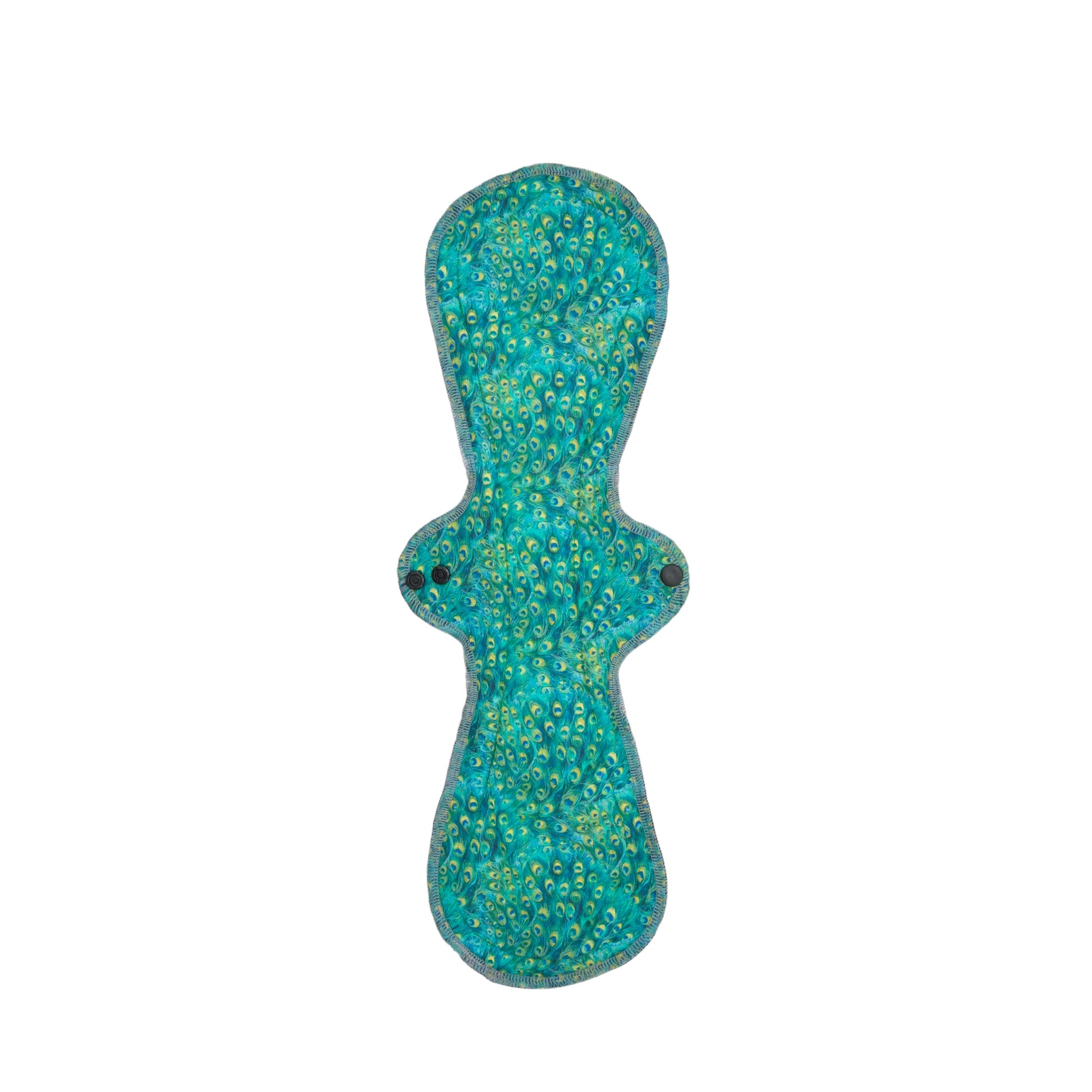 Reusable Cloth Pads Peacock Green 18”