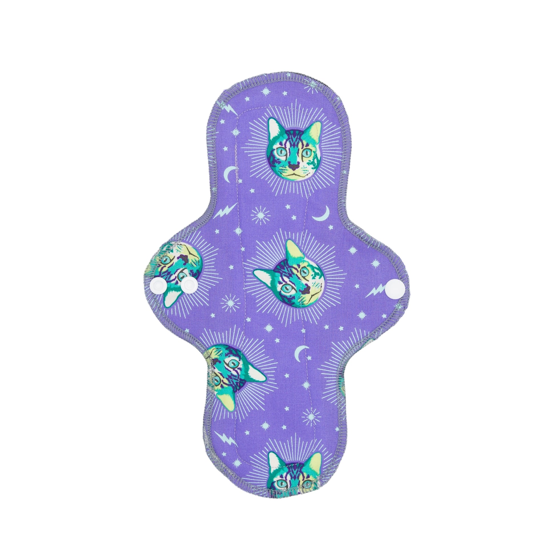 Reusable Cloth Pads Psychedelic Cat 10”
