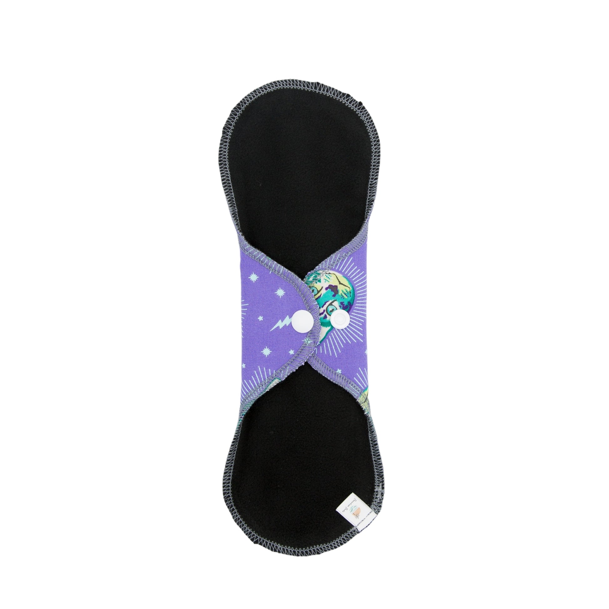 Reusable Cloth Pads Psychedelic Cat 10” Closed