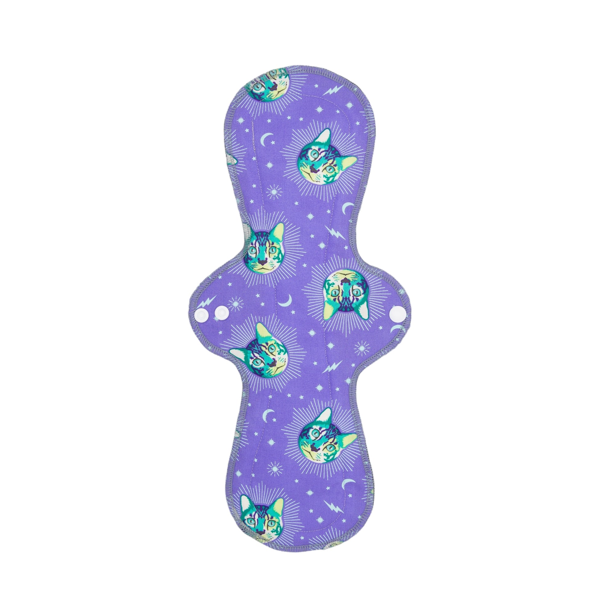 Reusable Cloth Pads Psychedelic Cat 14”