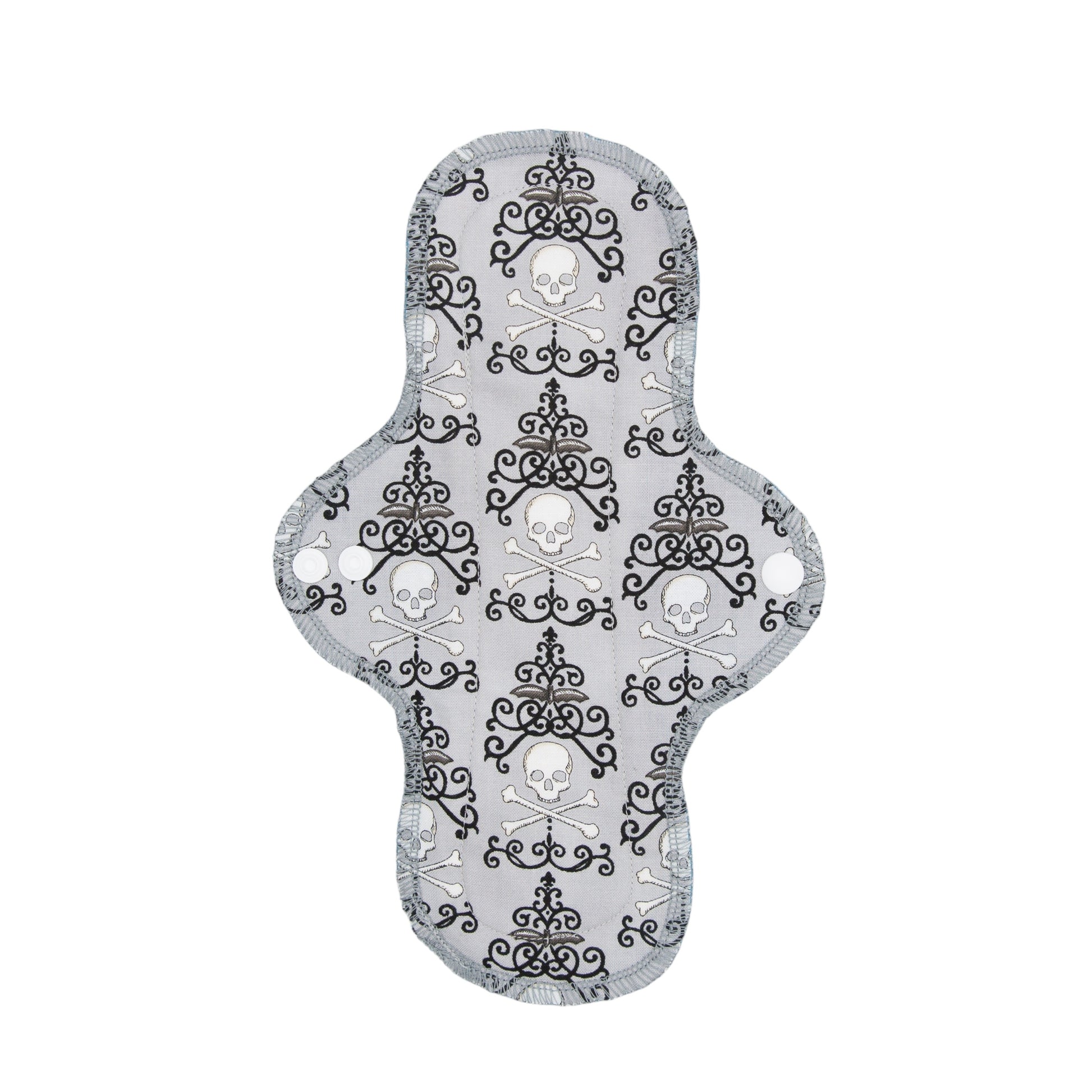 Reusable Cloth Pads Skeleton & Bats 10”