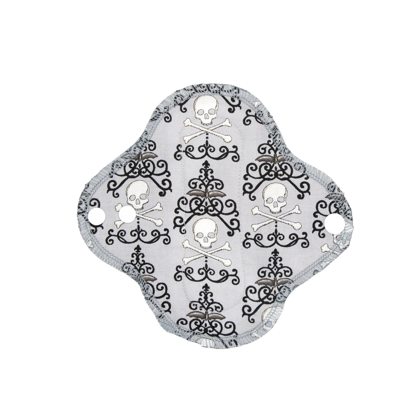 Reusable Cloth Pads Skeleton & Bats 6” Liner Preteen