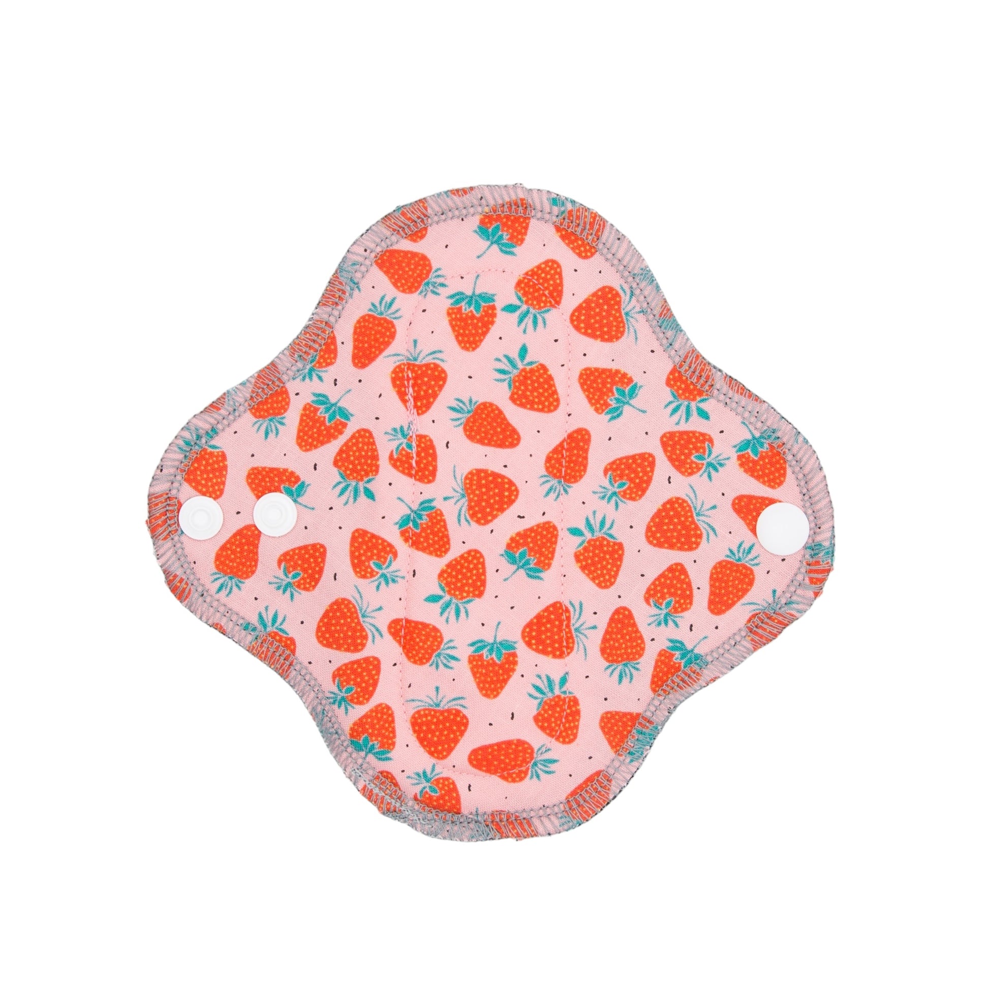 Reusable Cloth Pads Strawberries 6”