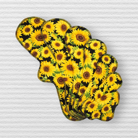 Sunflower - Washable Cloth Pad - SEVERAL SIZES