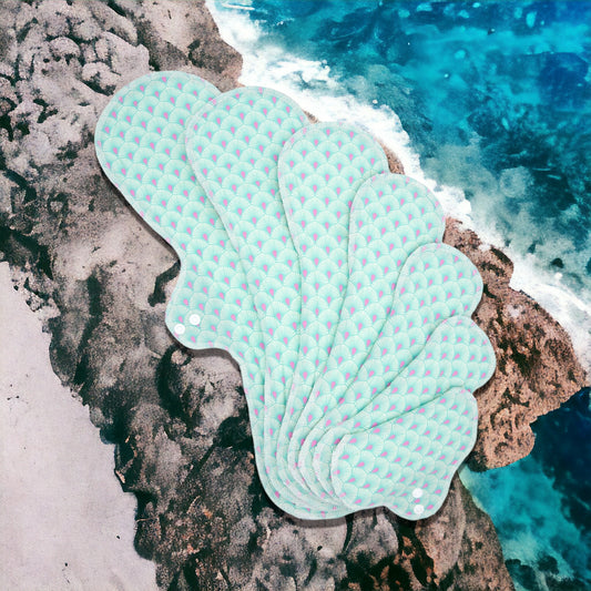 Mermaid Scales - Washable Cloth Pad - SEVERAL SIZES